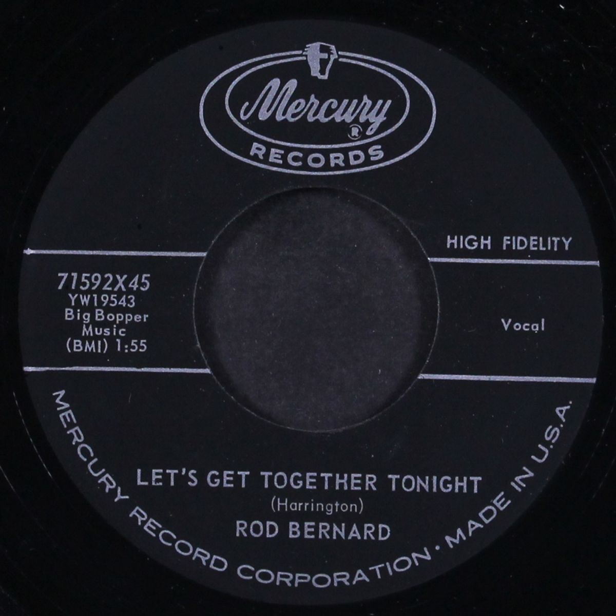 let's get together tonight / one of these days by ROD BERNARD