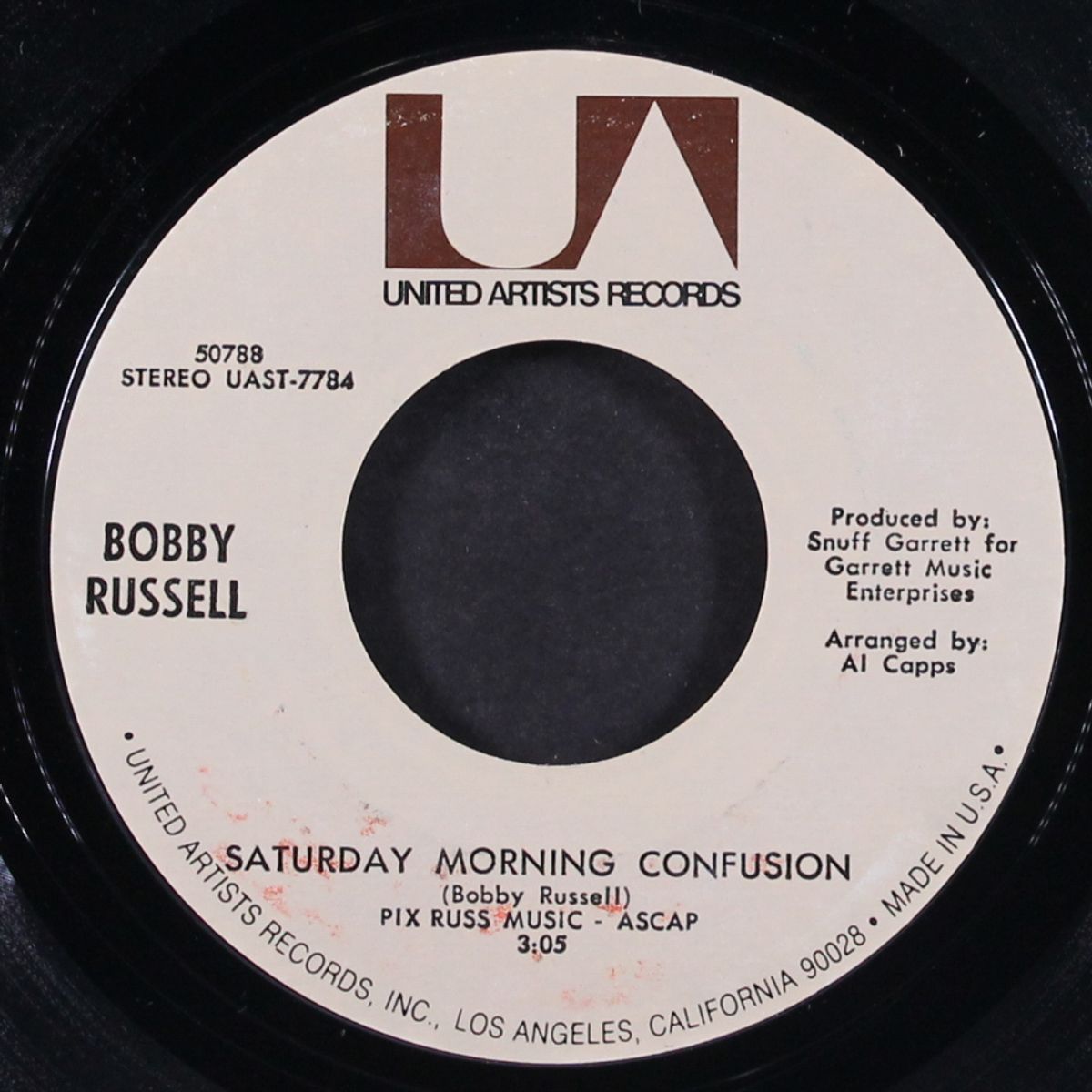 saturday morning confusion / little ole song about love by BOBBY RUSSELL