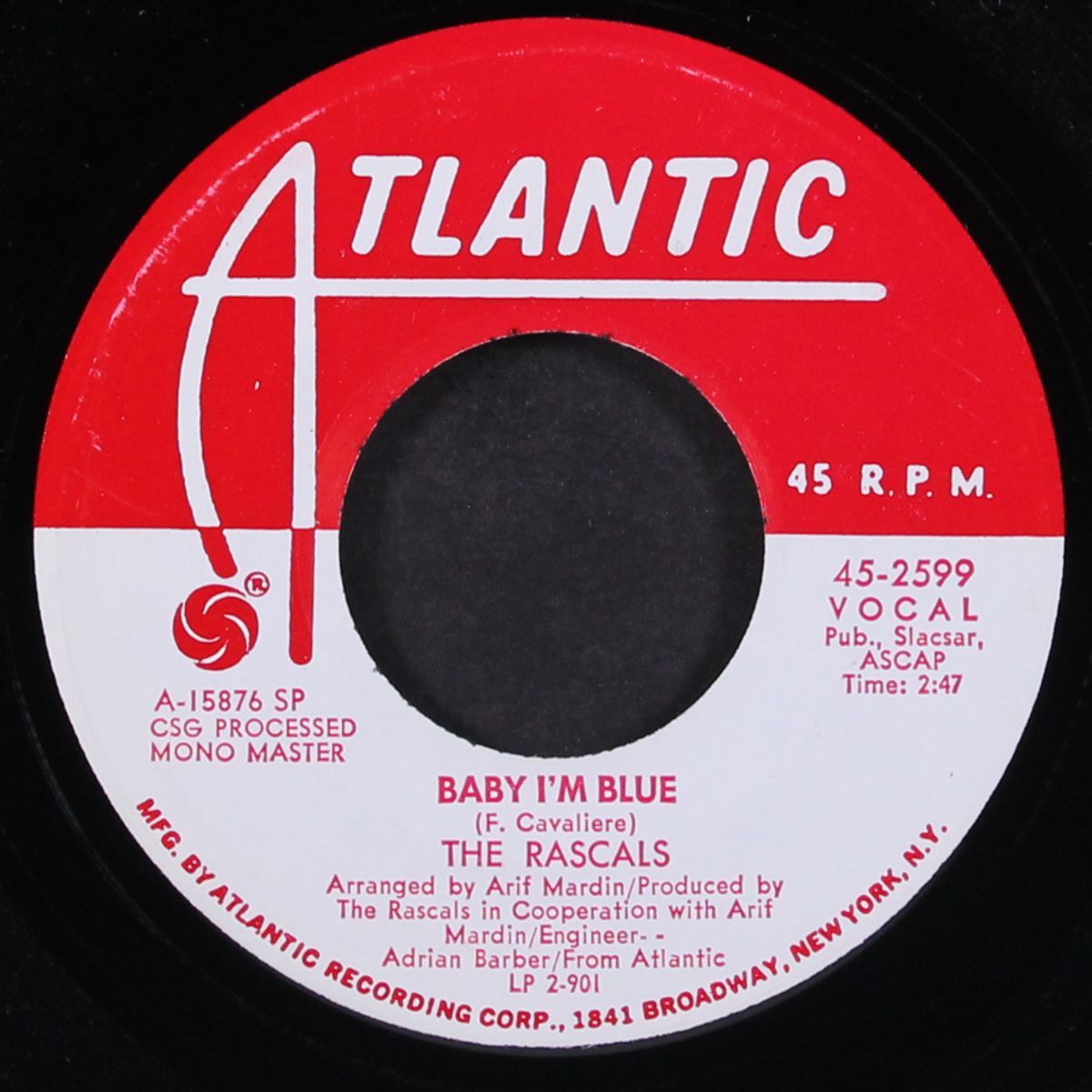 heaven / baby i'm blue by RASCALS