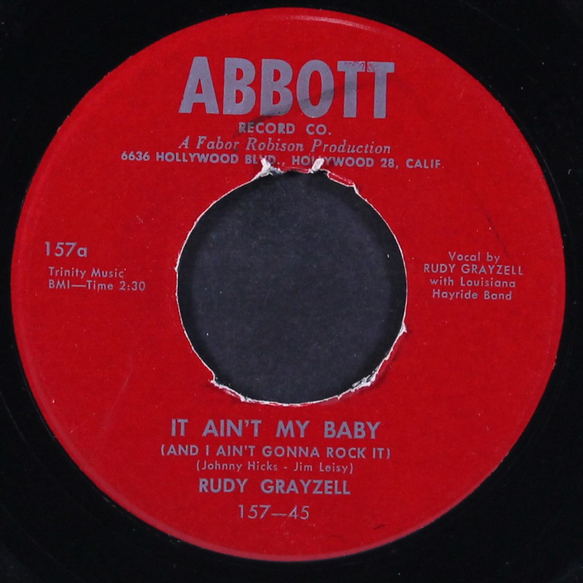 it ain't my baby / ocean paradise by RUDY GRAYZELL