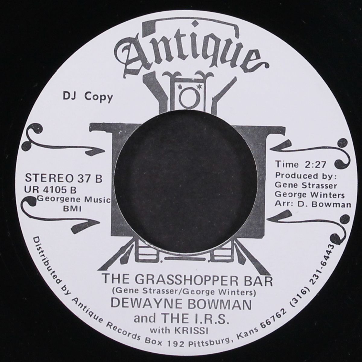 under your spell again / the grasshopper bar by DEWAYNE BOWMAN
