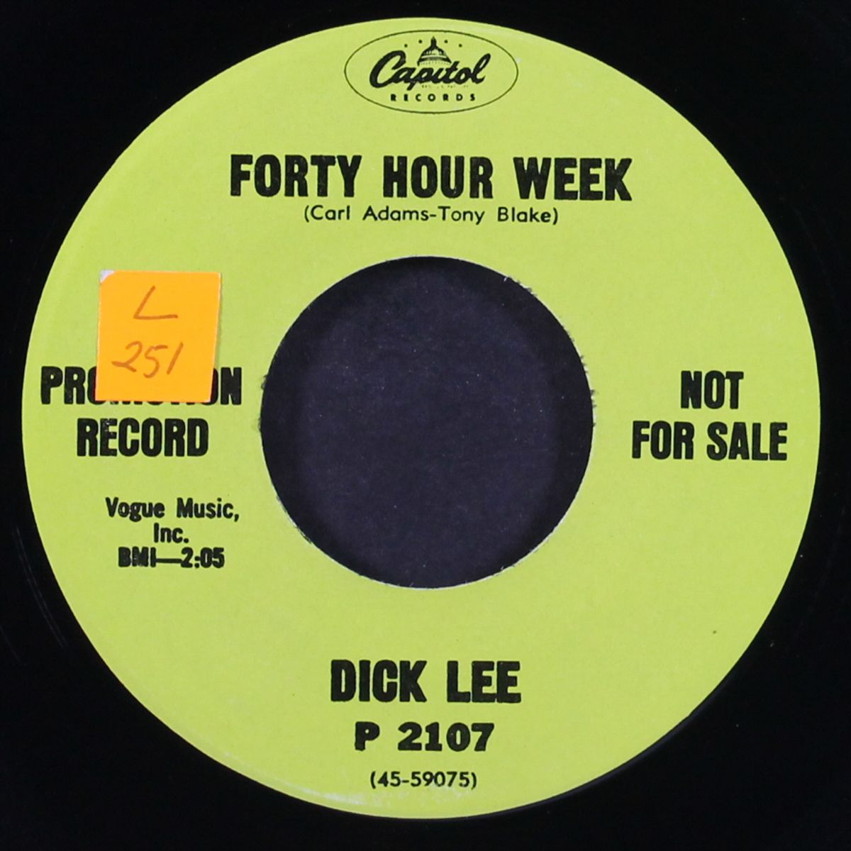 forty hour week by DICK LEE