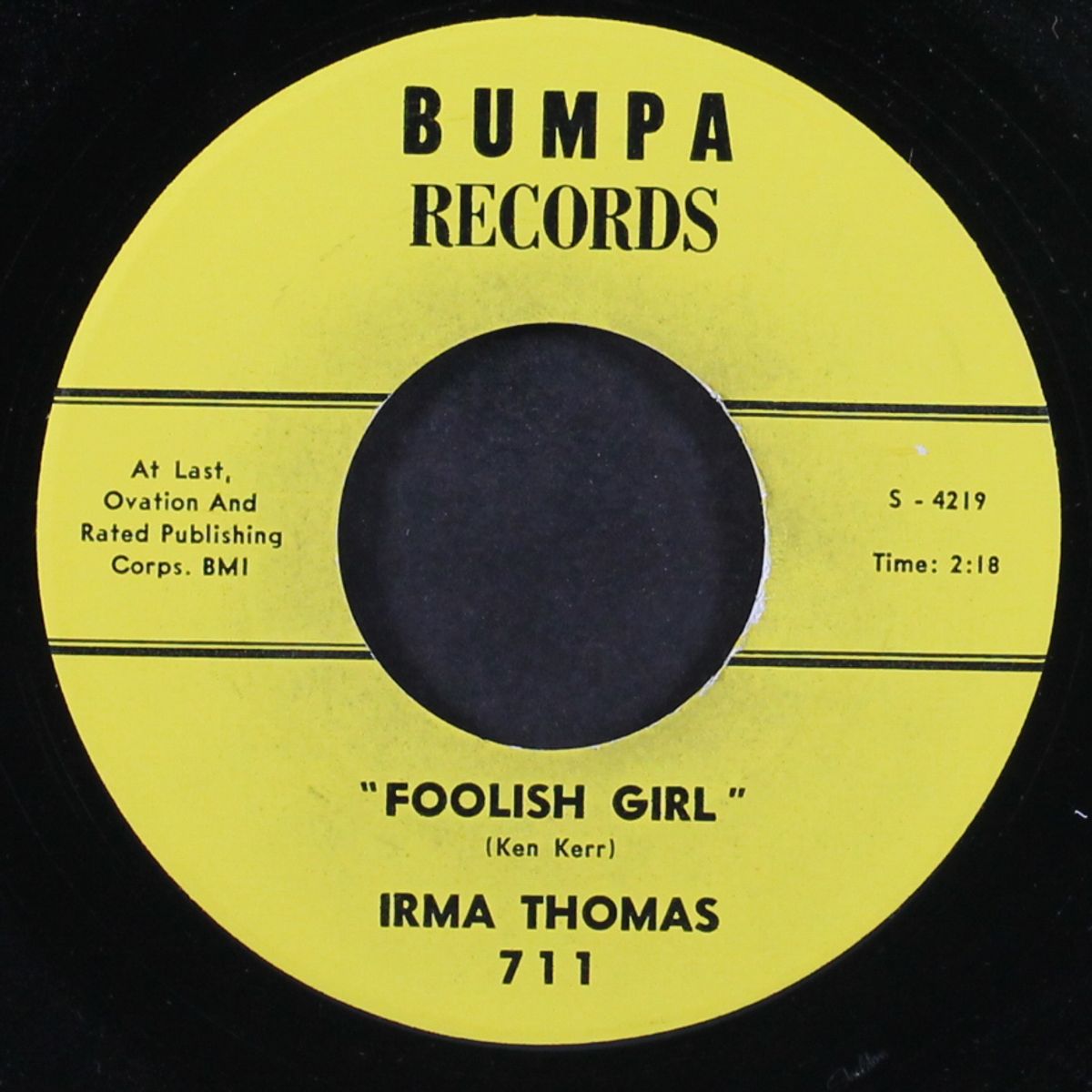foolish girl / when i met you by IRMA THOMAS