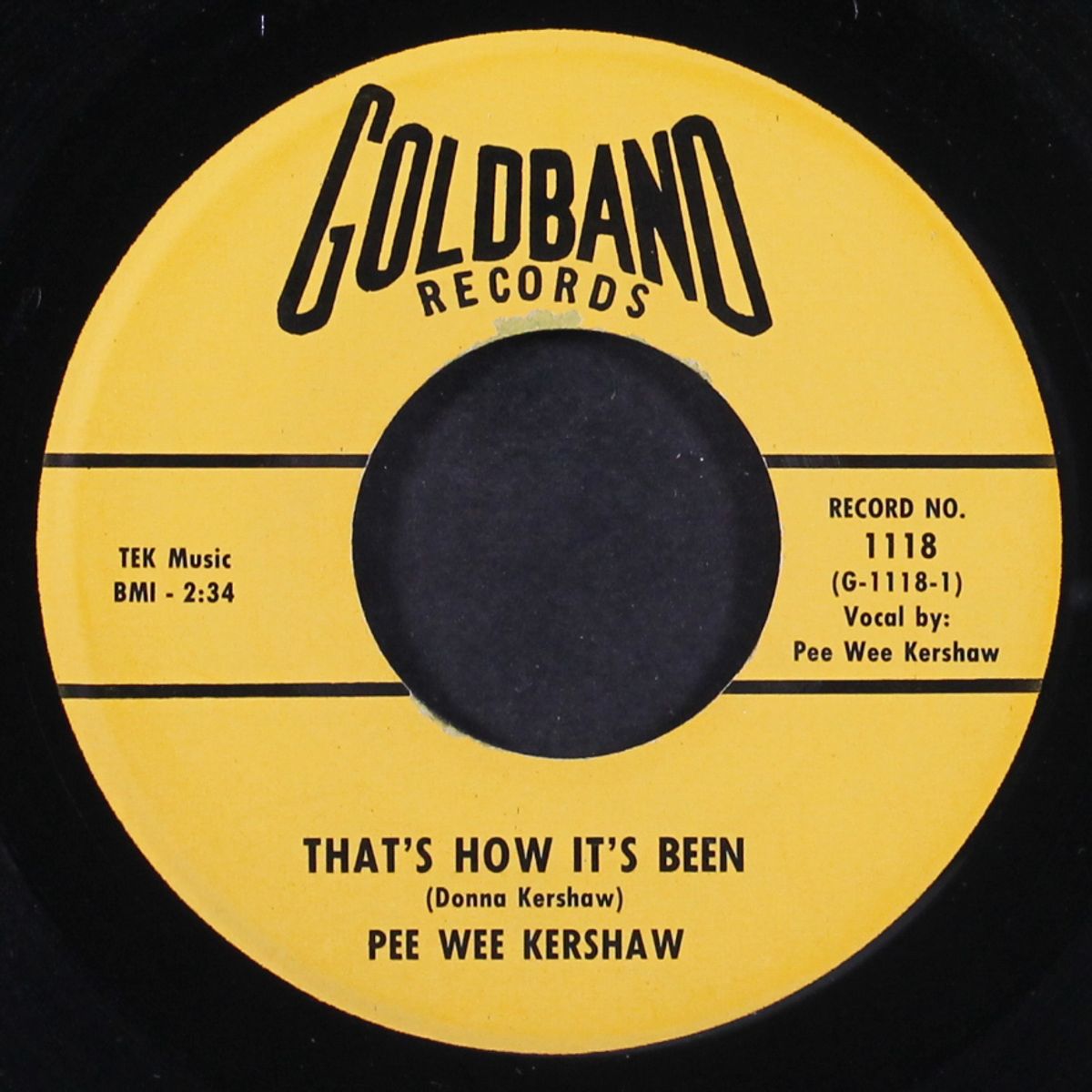 that's how it's been / you're so fine by PEE WEE KERSHAW