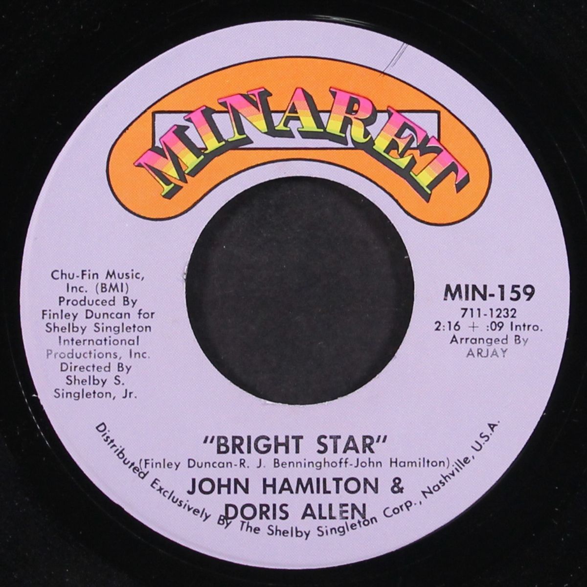 them changes / bright star by BIG JOHN HAMILTON / DORIS ALLEN