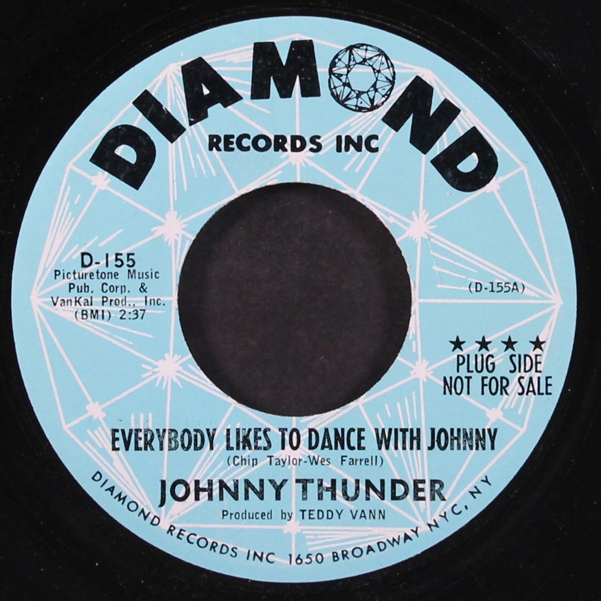 everybody likes to dance with johnny / zoo-lee-oh by JOHNNY THUNDER