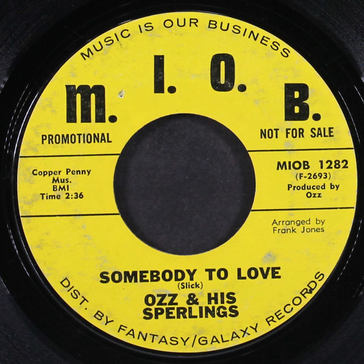 somebody to love / a strong shoulder to cry on by OZZ & SPERLINGS