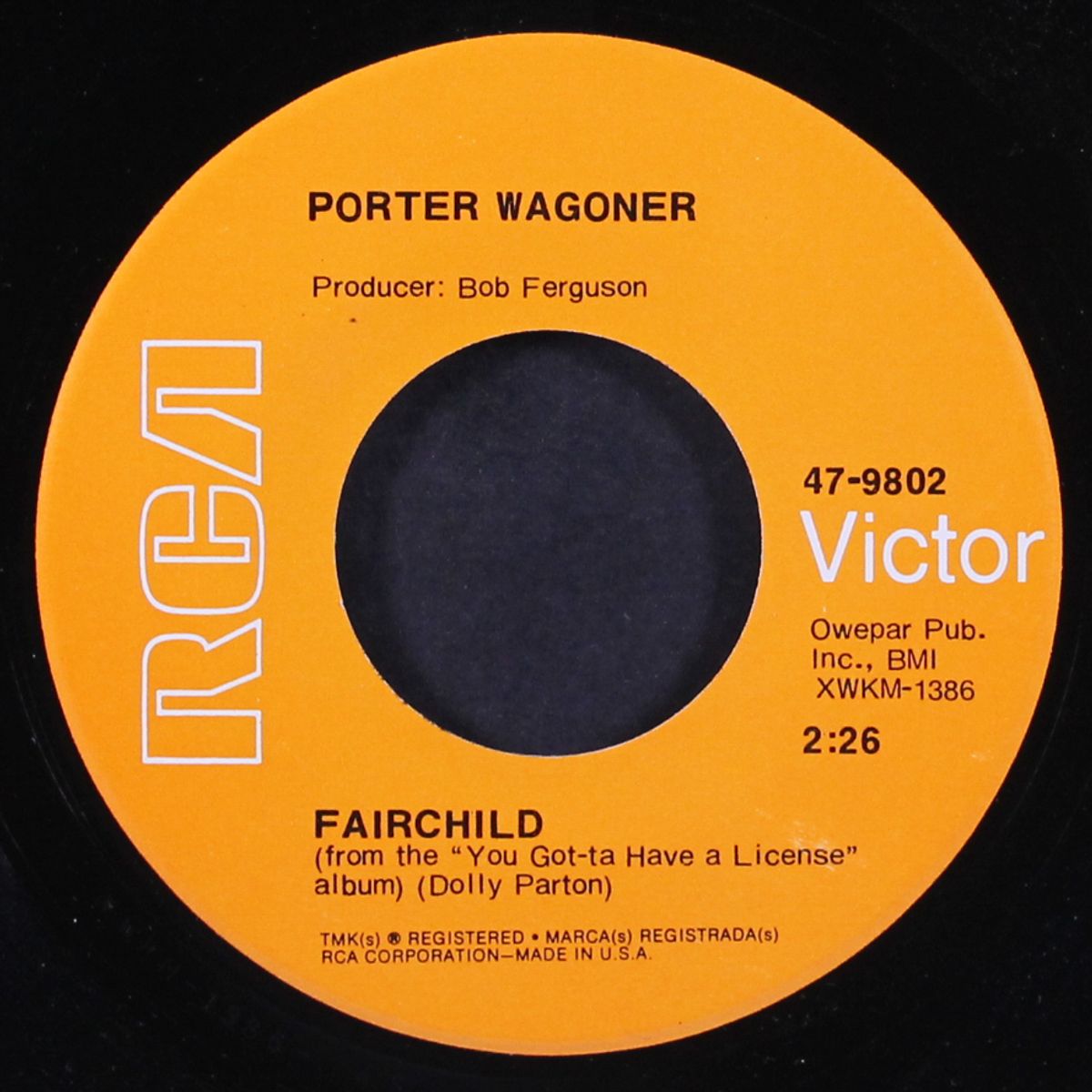 you got-ta have a license by PORTER WAGONER