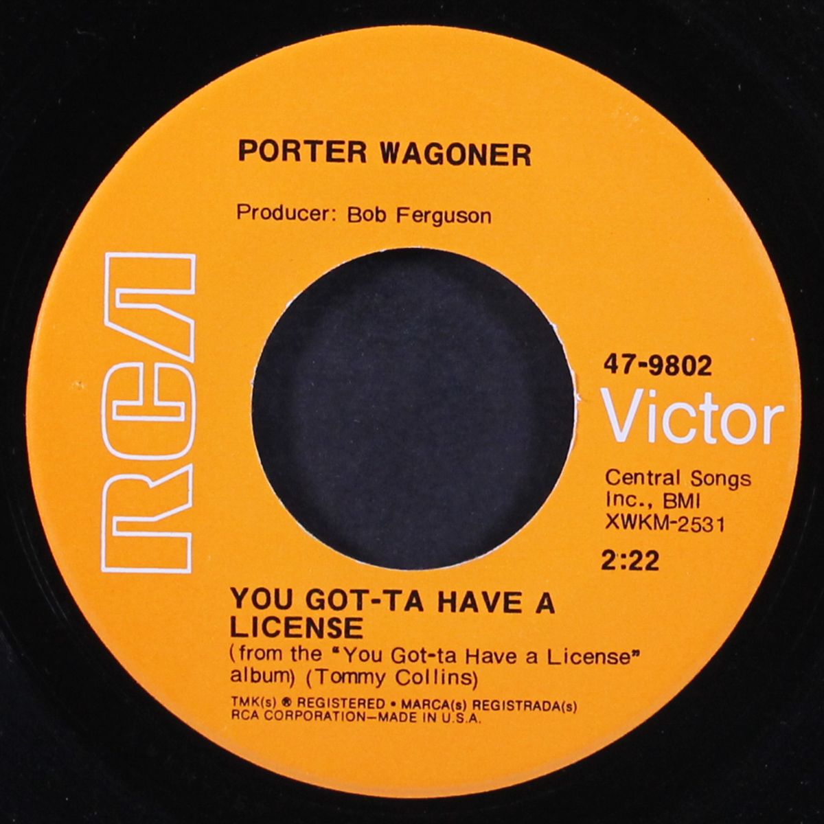 you got-ta have a license by PORTER WAGONER