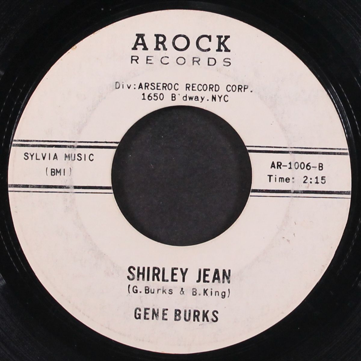 shirley jean / take my hand by GENE BURKS