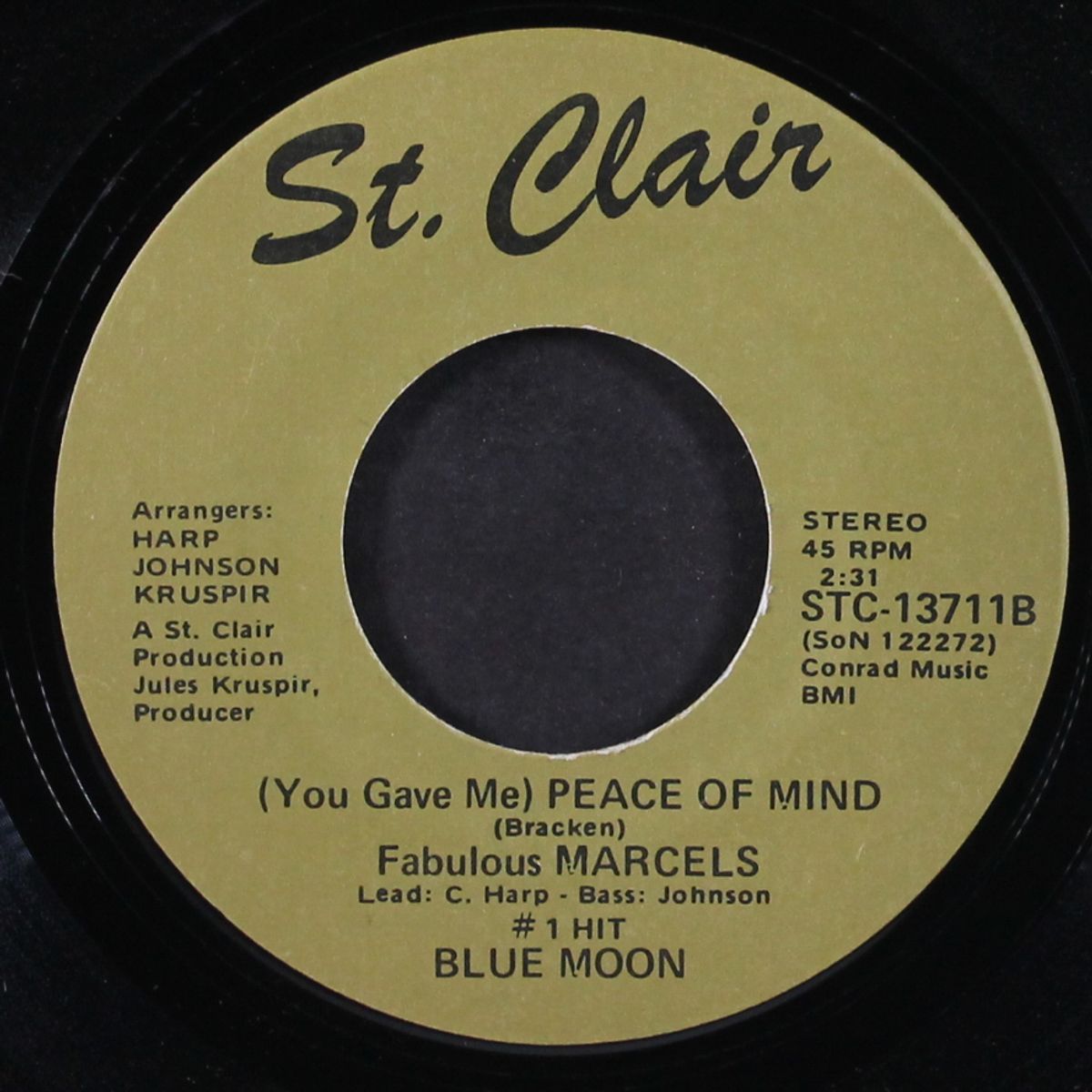 that lucky old sun / peace of mind by MARCELS
