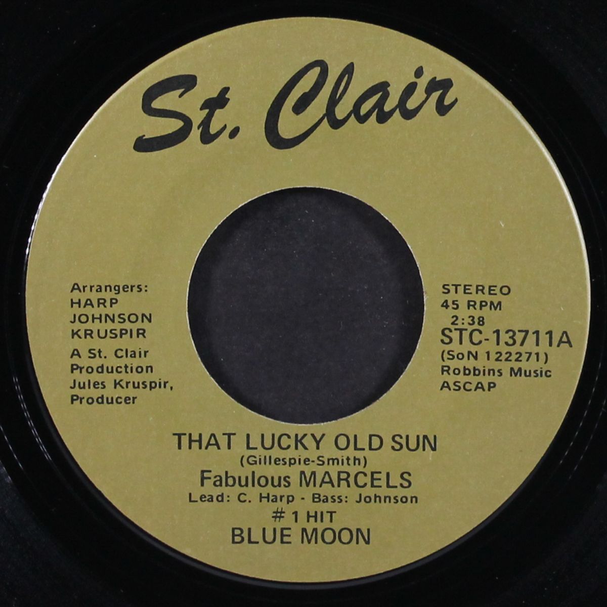that lucky old sun / peace of mind by MARCELS