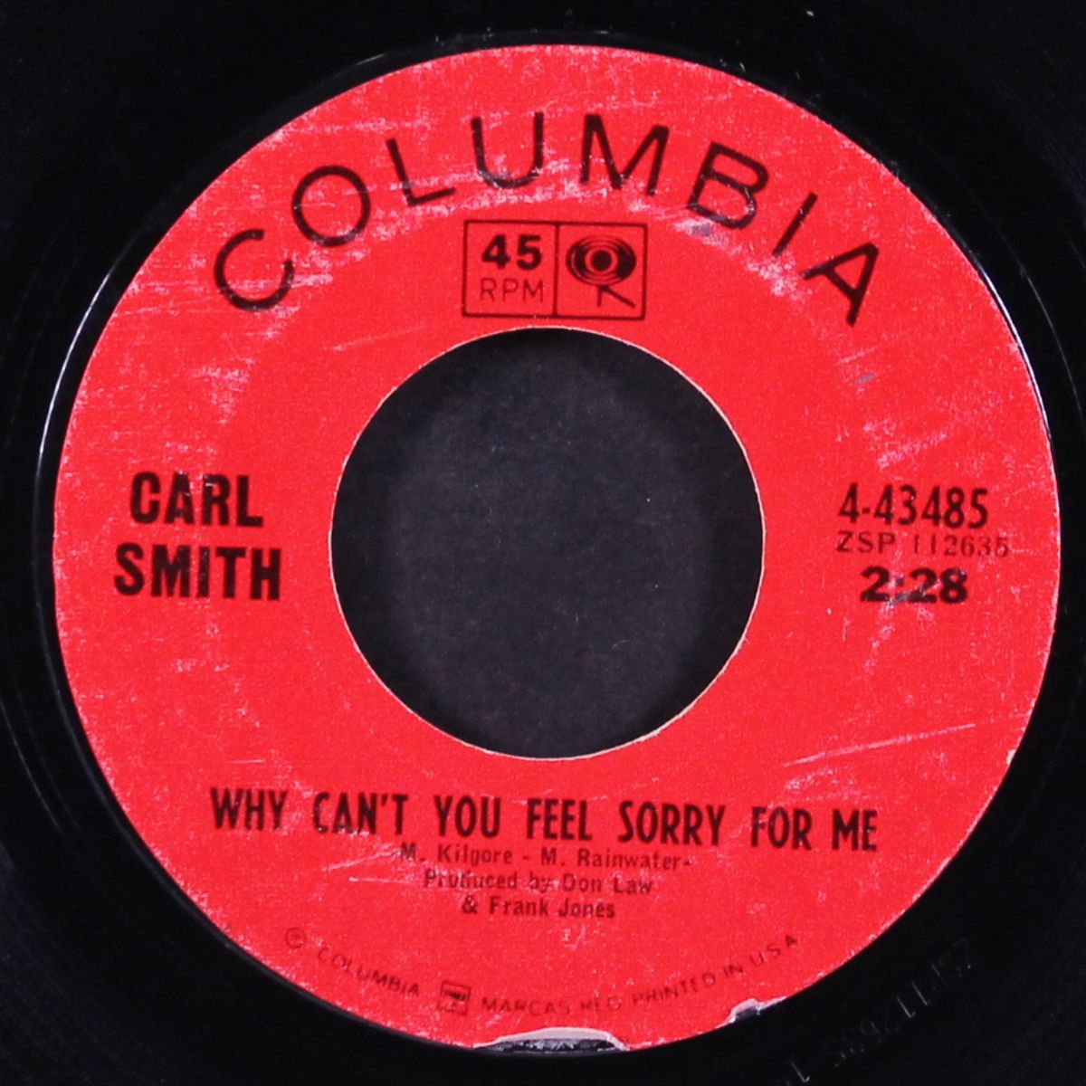 why do i keep doing this to us / why can't you feel sorry for me by CARL SMITH