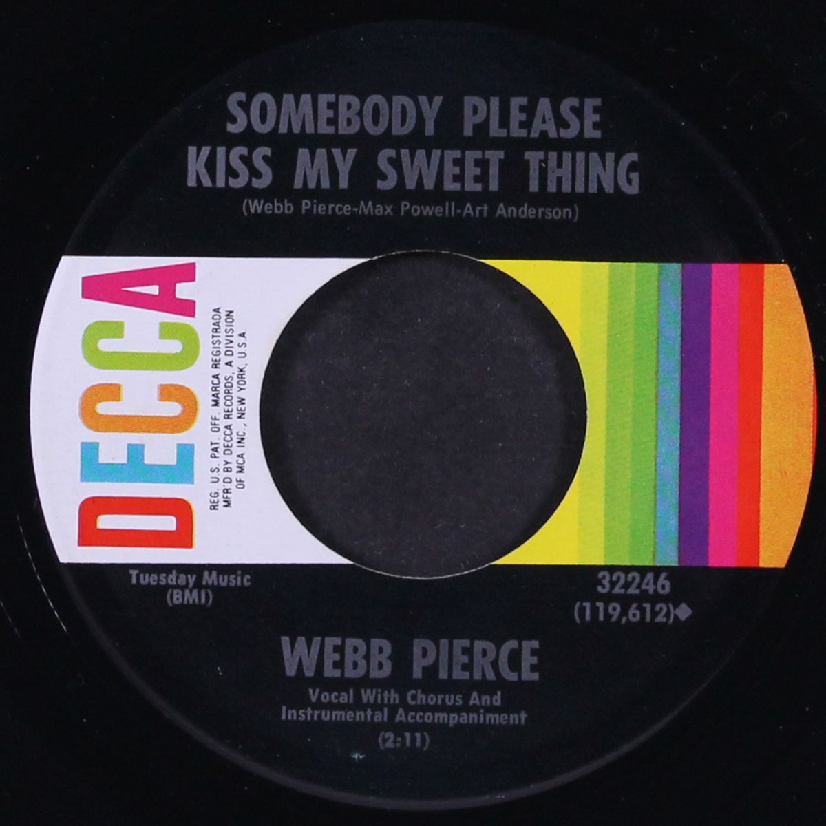 luzianna / somebody please kiss my sweet thing by WEBB PIERCE