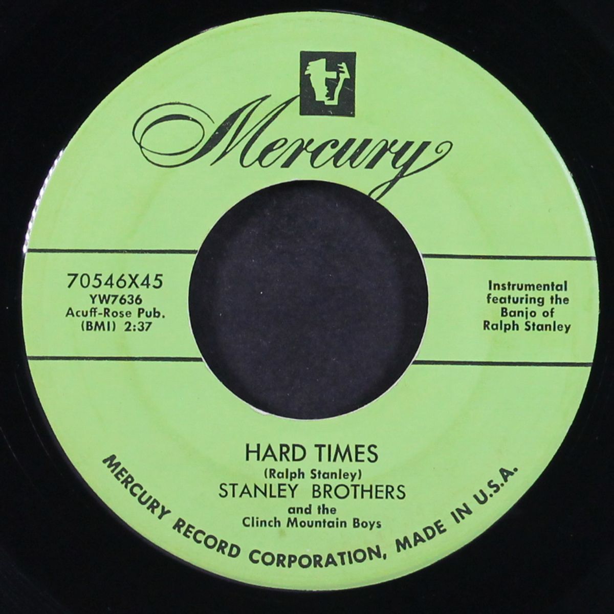 hard times / i worship you by STANLEY BROTHERS