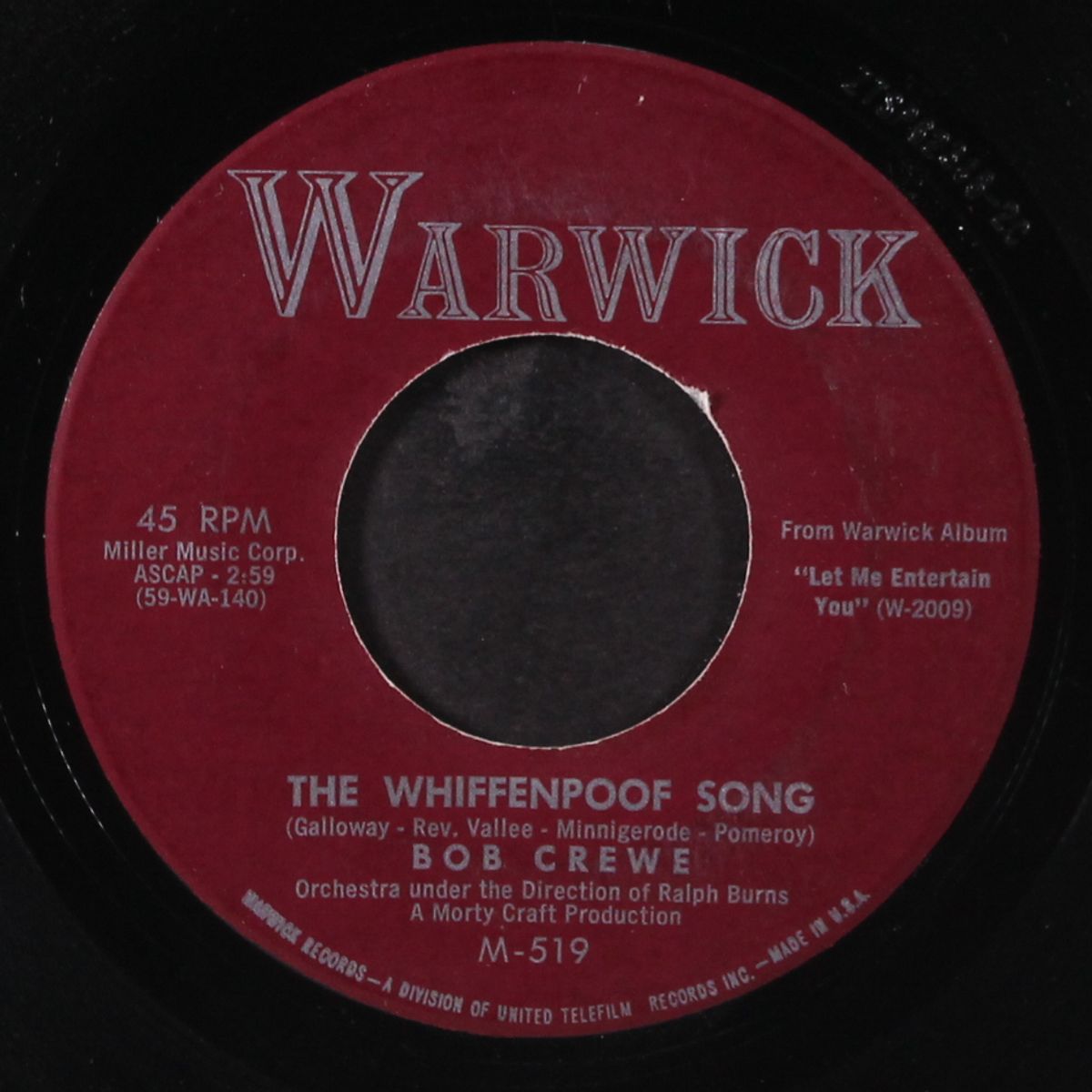 the whiffenpoof song by BOB CREWE