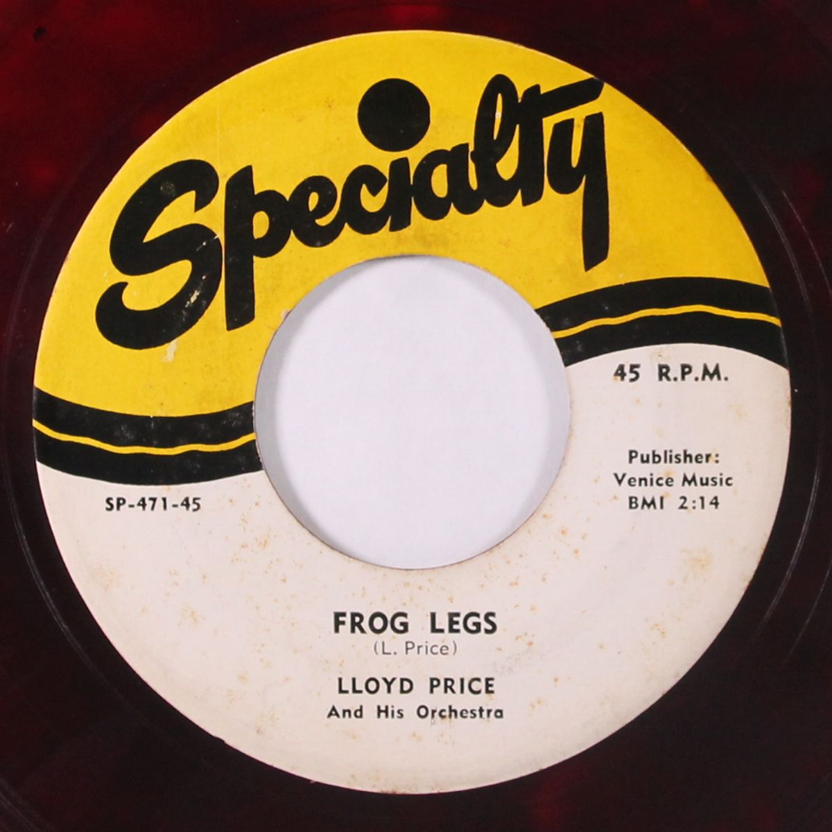i wish your picture was you / frog legs by LLOYD PRICE