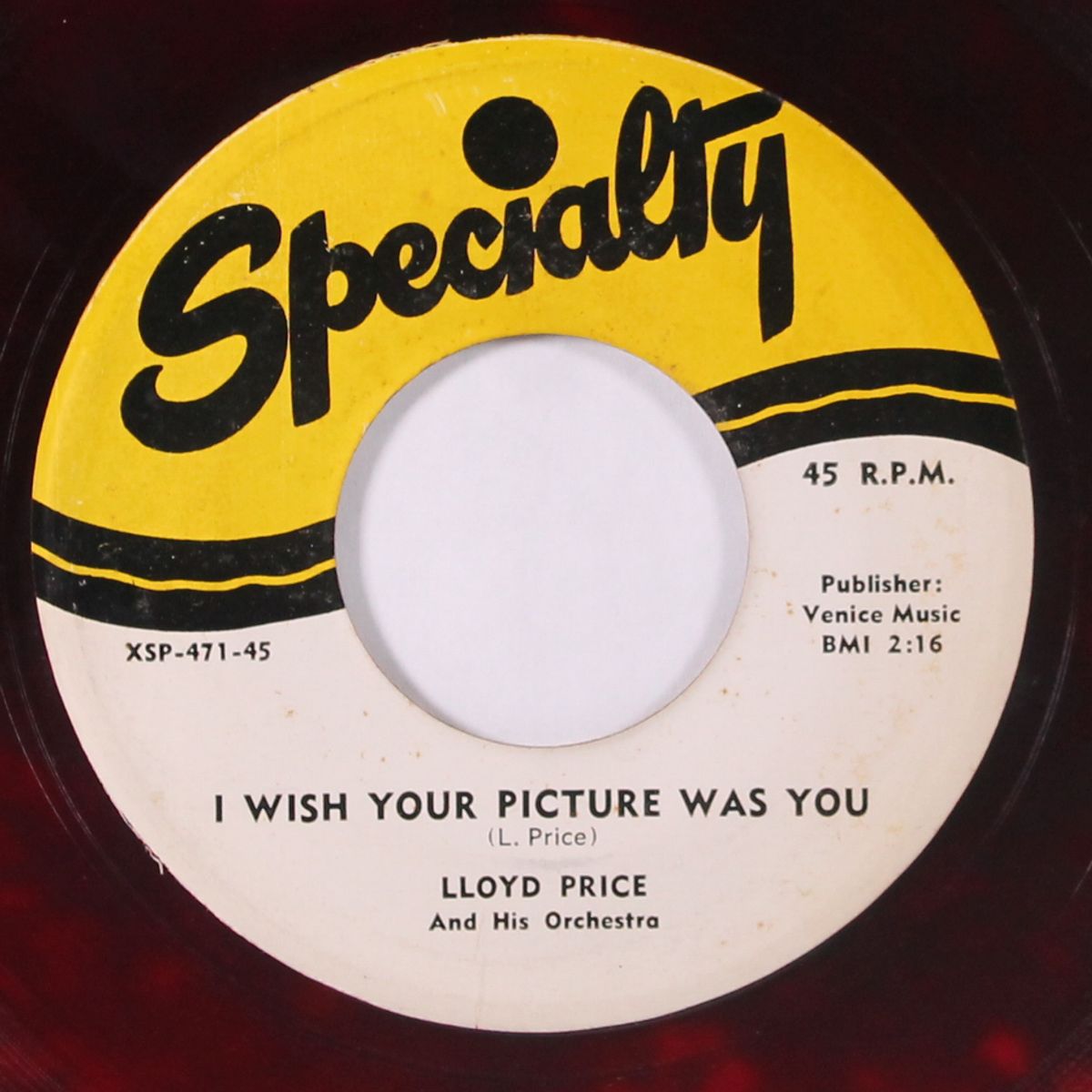 i wish your picture was you / frog legs by LLOYD PRICE