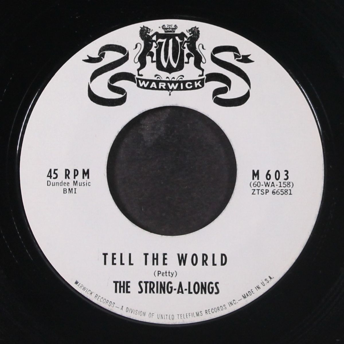 wheels / tell the world by STRING-A-LONGS