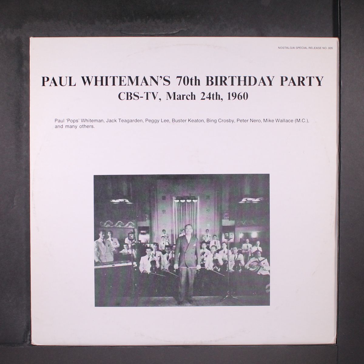 70th birthday party by PAUL WHITEMAN