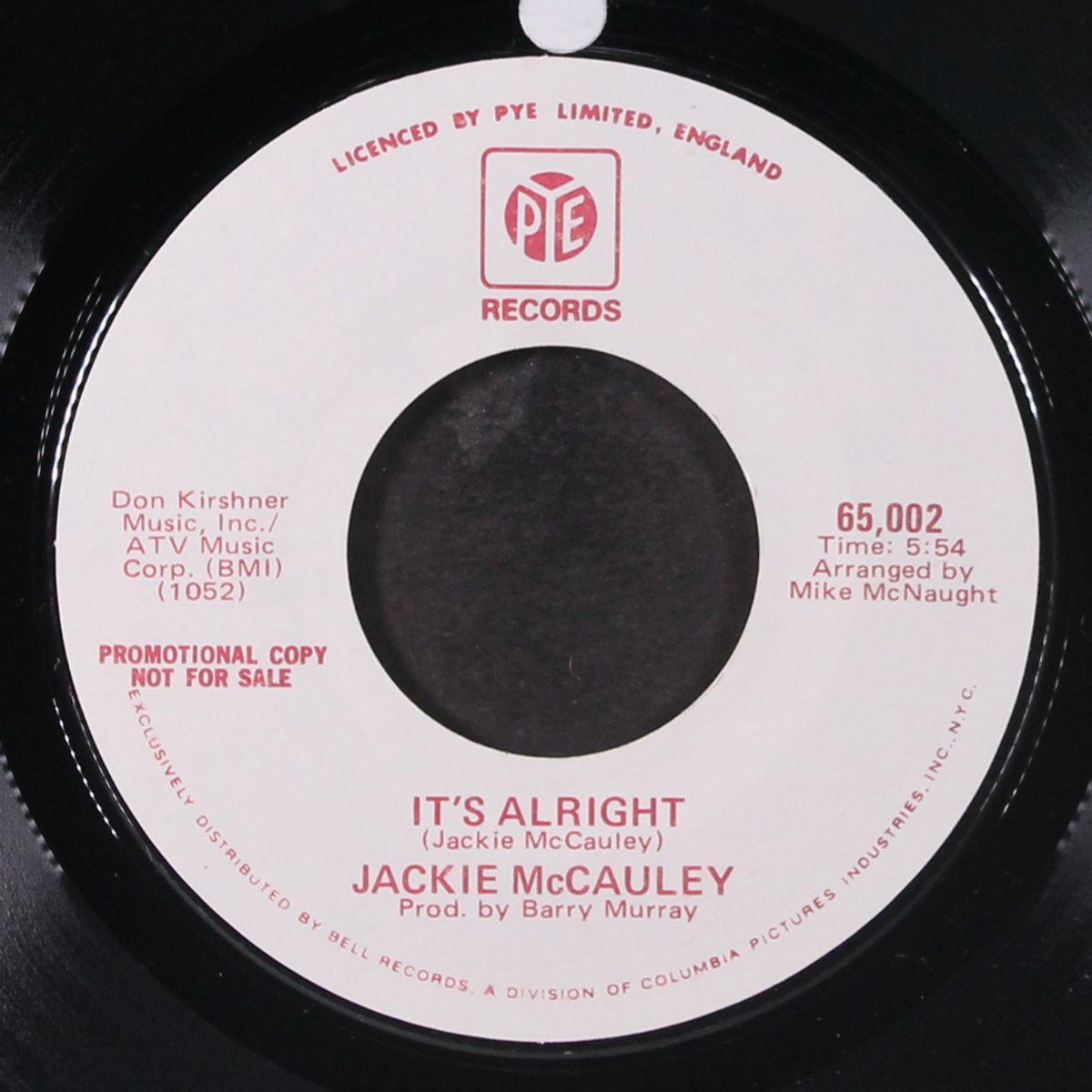 turning green / it's alright by JACKIE MCCAULEY