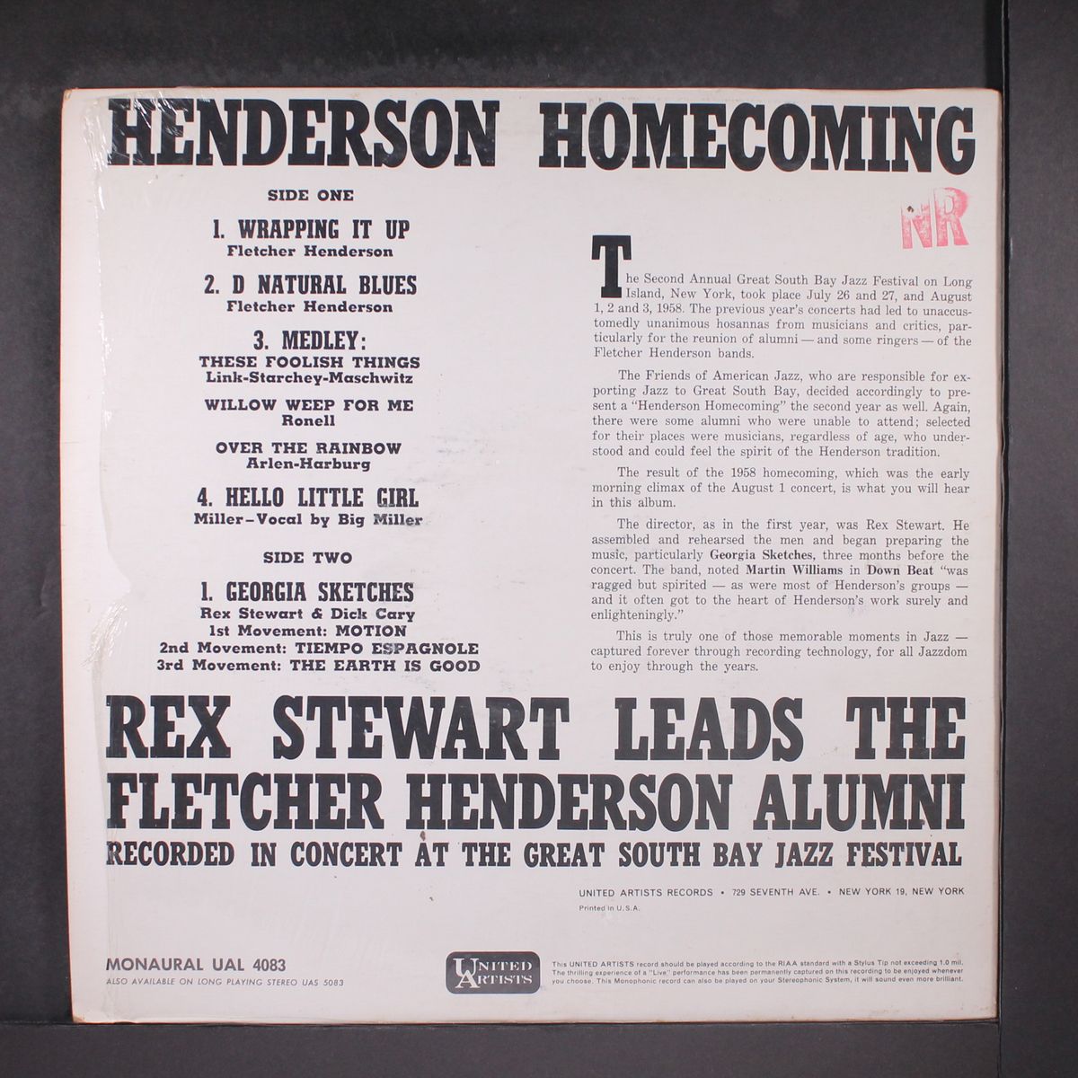 henderson homecoming by REX STEWART