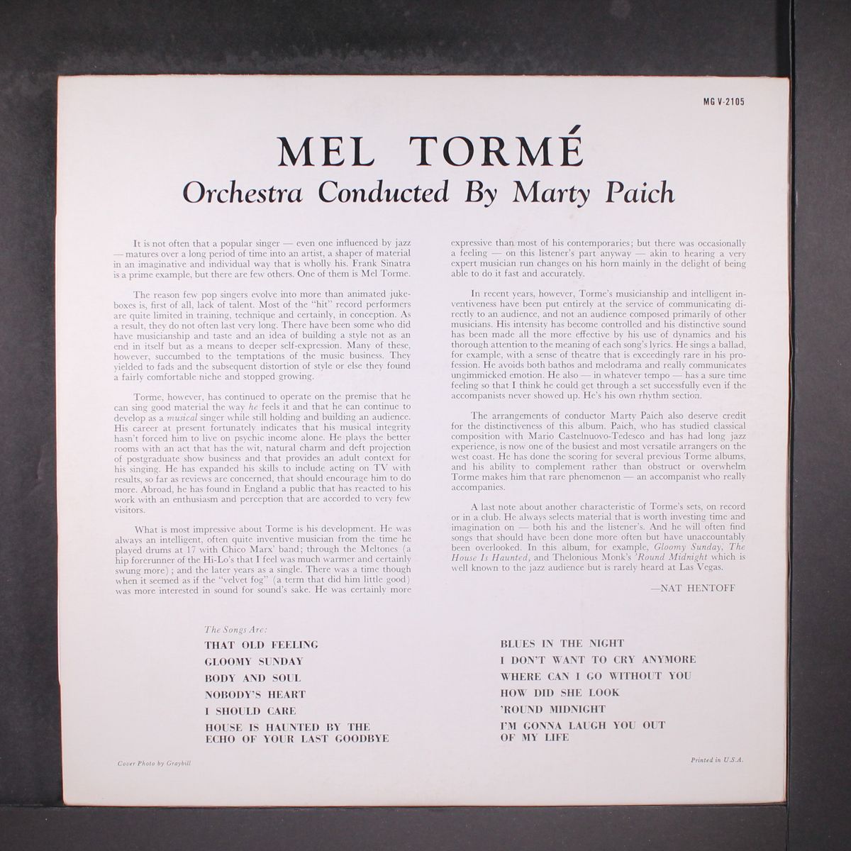 torme by MEL TORME