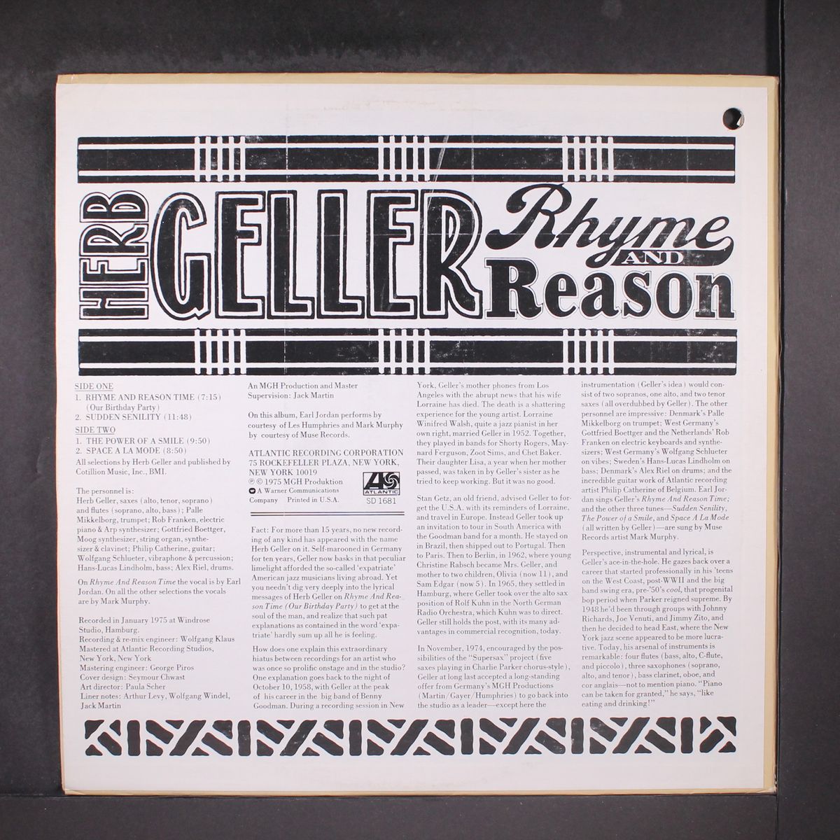 rhyme and reason by HERB GELLER