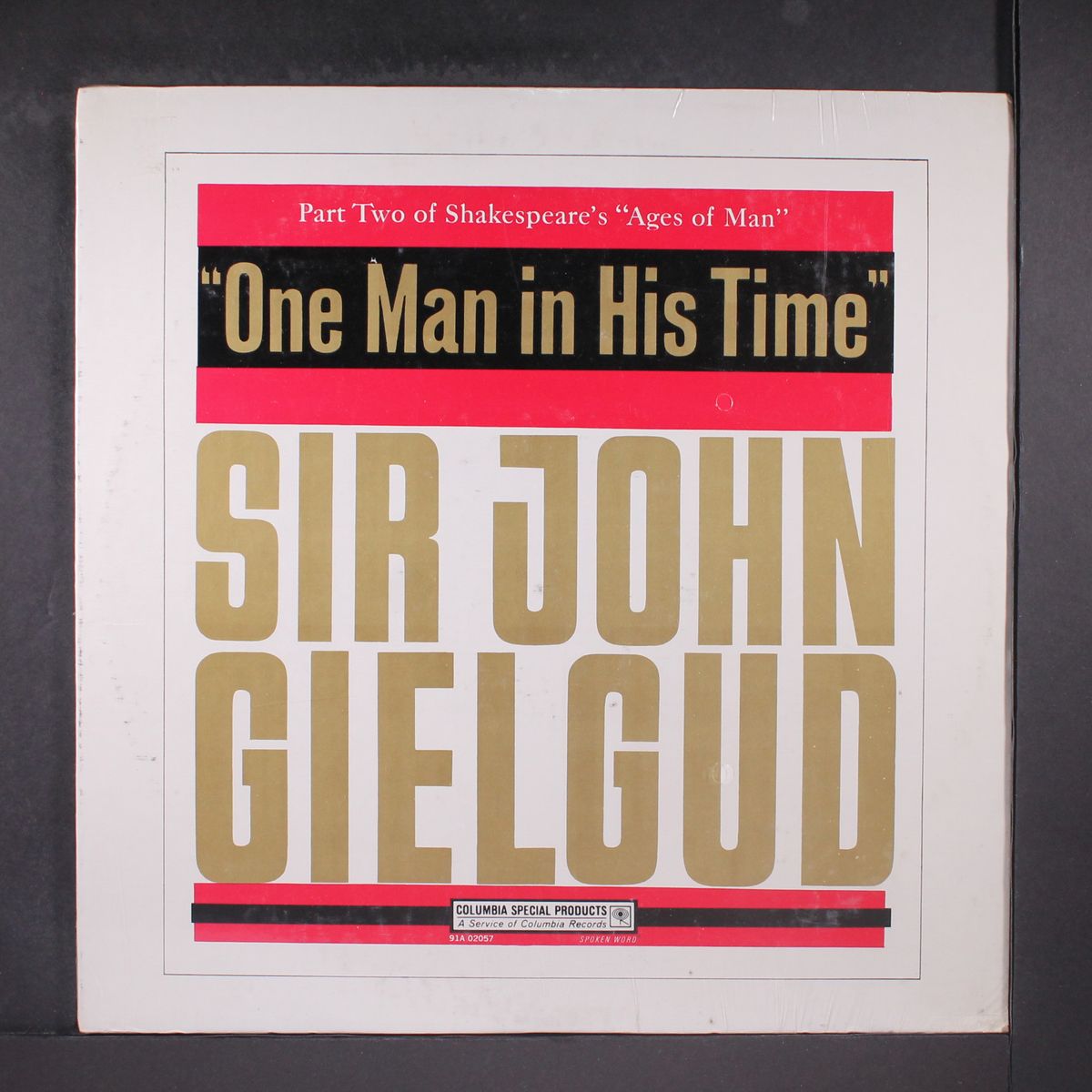 one man in his time by SIR JOHN GIELGUD