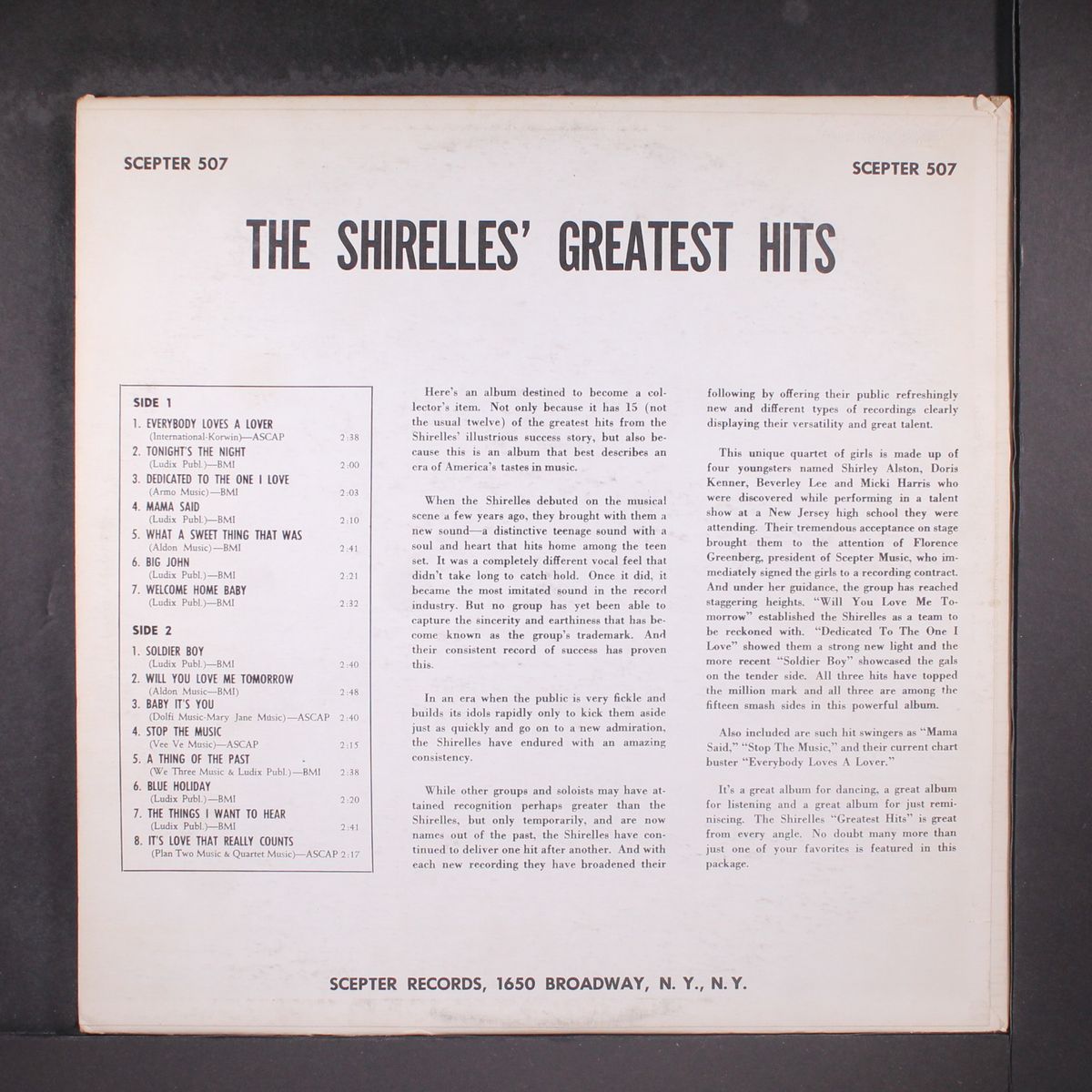 greatest hits by SHIRELLES