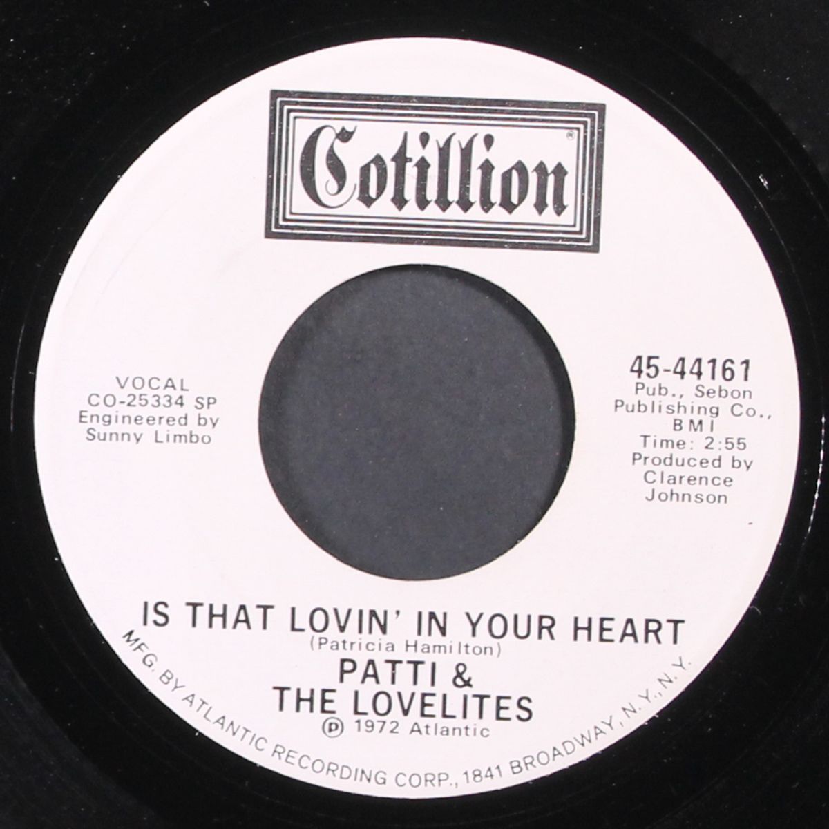 is that lovin' in your heart / same by PATTI & LOVELITES