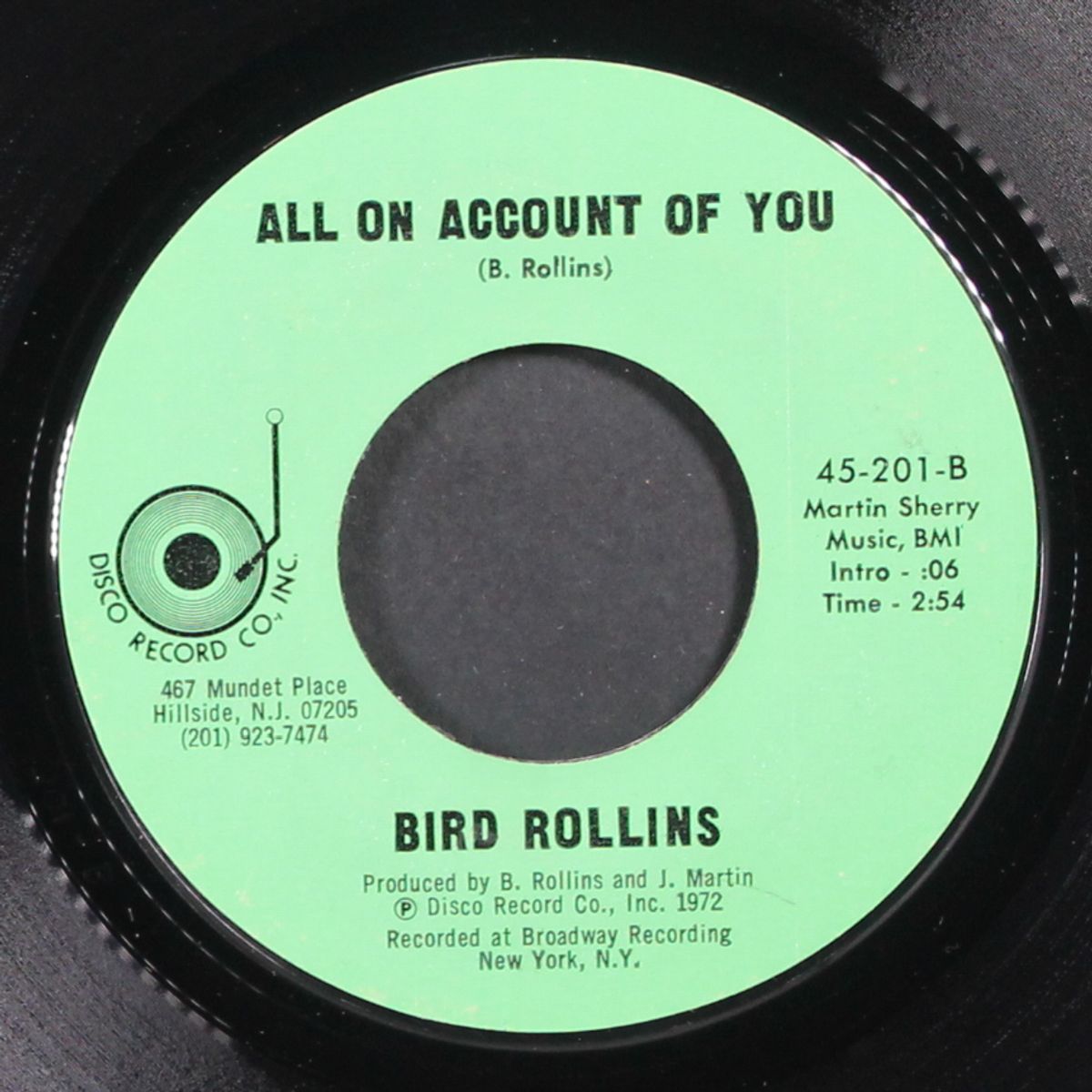 don't worry 'bout it / all on account of you by BIRD ROLLINS