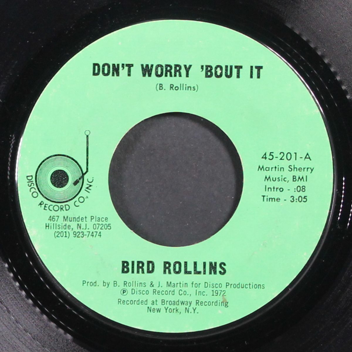 don't worry 'bout it / all on account of you by BIRD ROLLINS