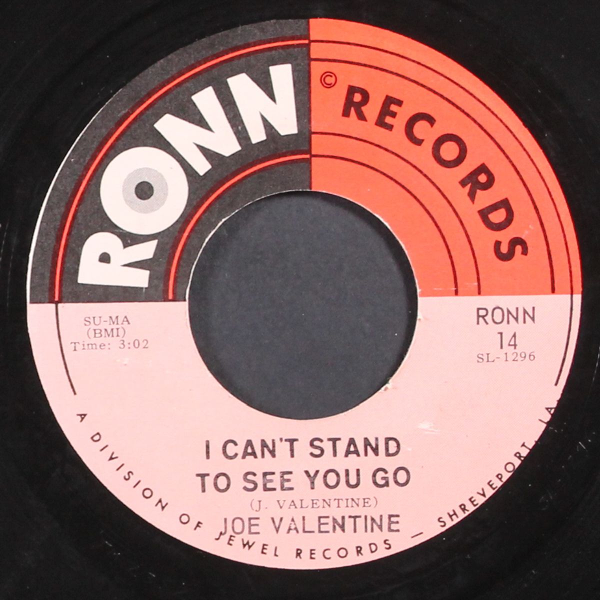 one night of satisfaction / i can't stand to see you go by JOE VALENTINE