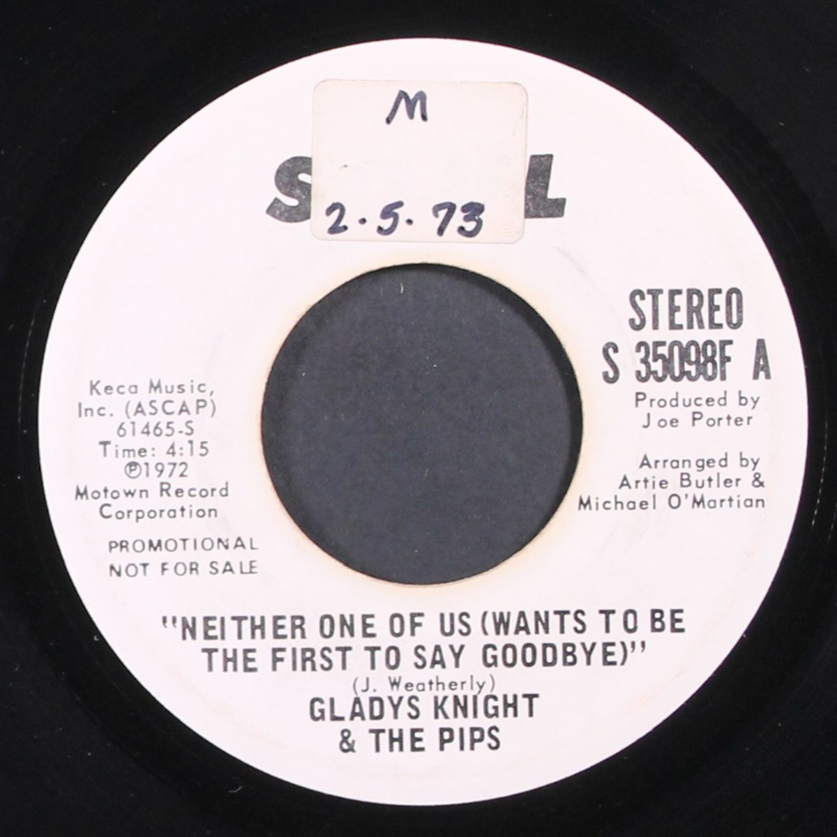 neither one of us by GLADYS KNIGHT & PIPS