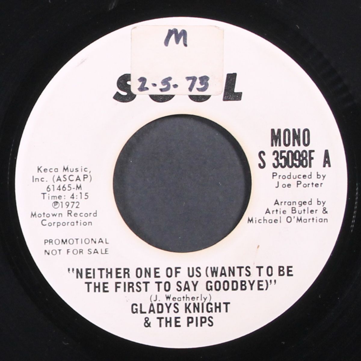 neither one of us by GLADYS KNIGHT & PIPS