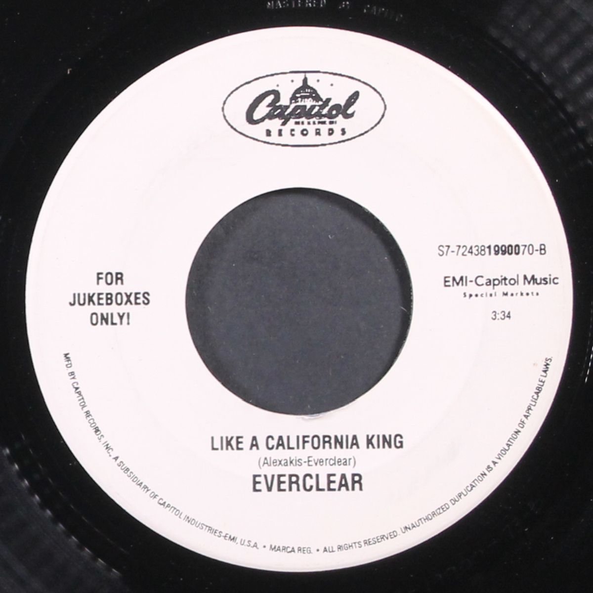 i will buy you a new life / like a california king by EVERCLEAR