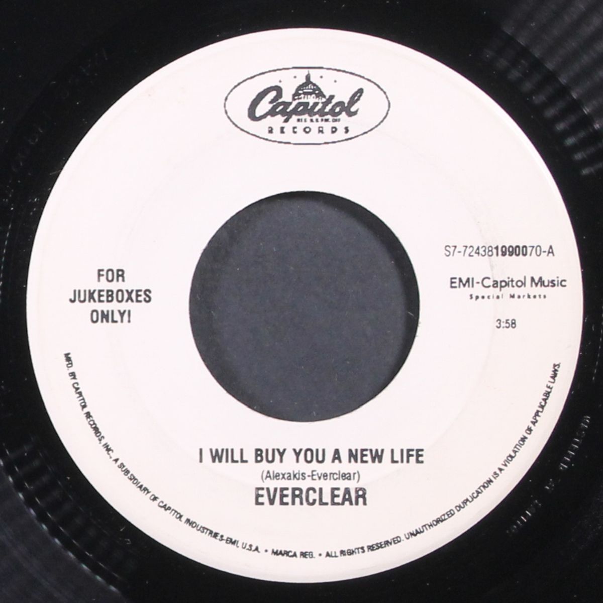 i will buy you a new life / like a california king by EVERCLEAR