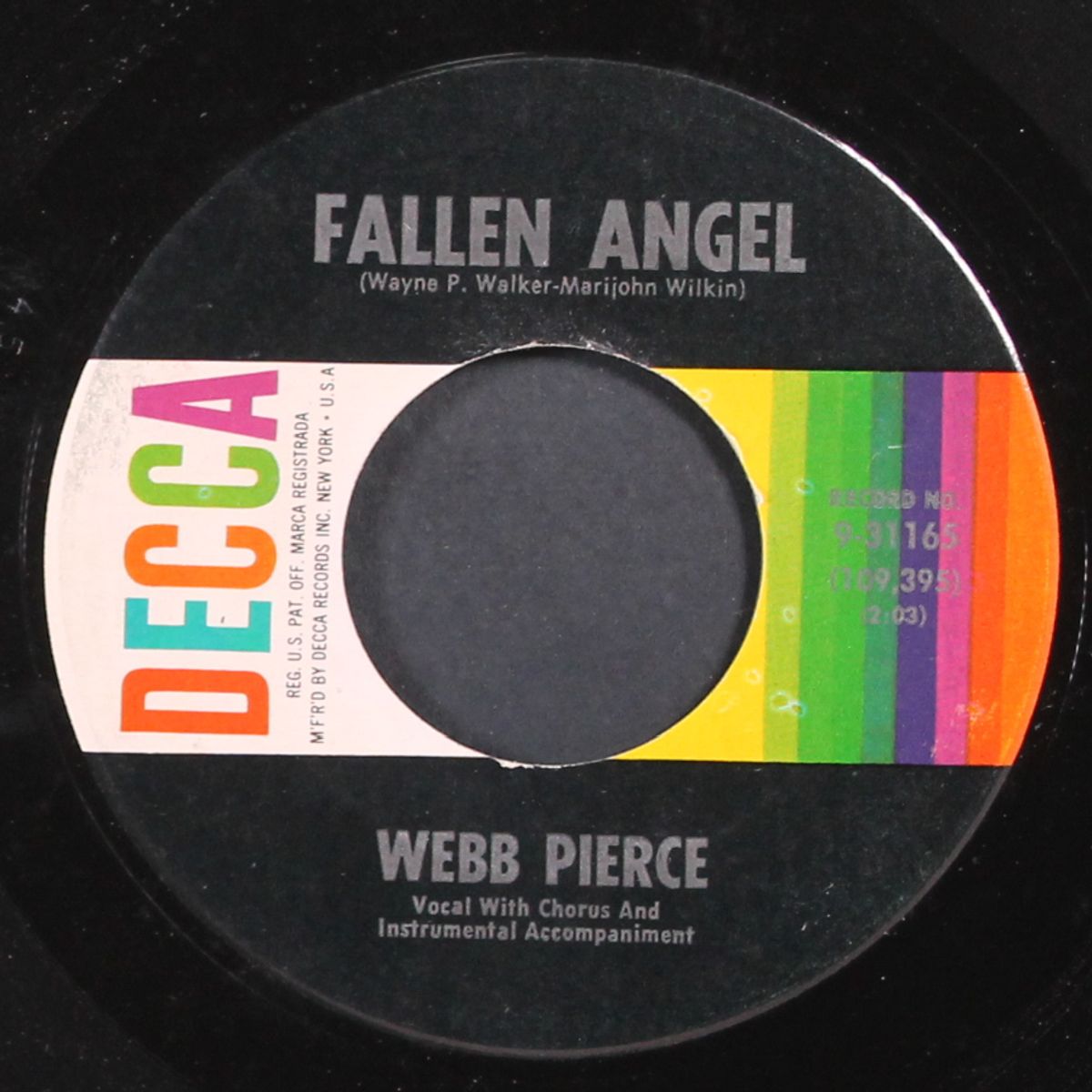 fallen angel by WEBB PIERCE