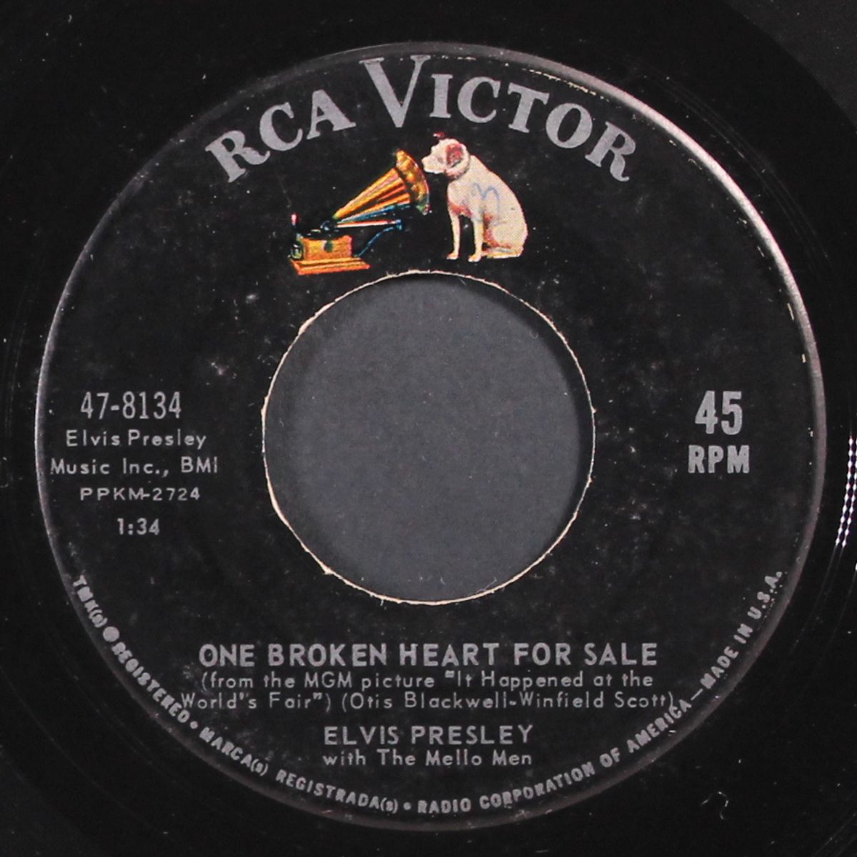 one broken heart for sale / they remind me too much of you by ELVIS PRESLEY