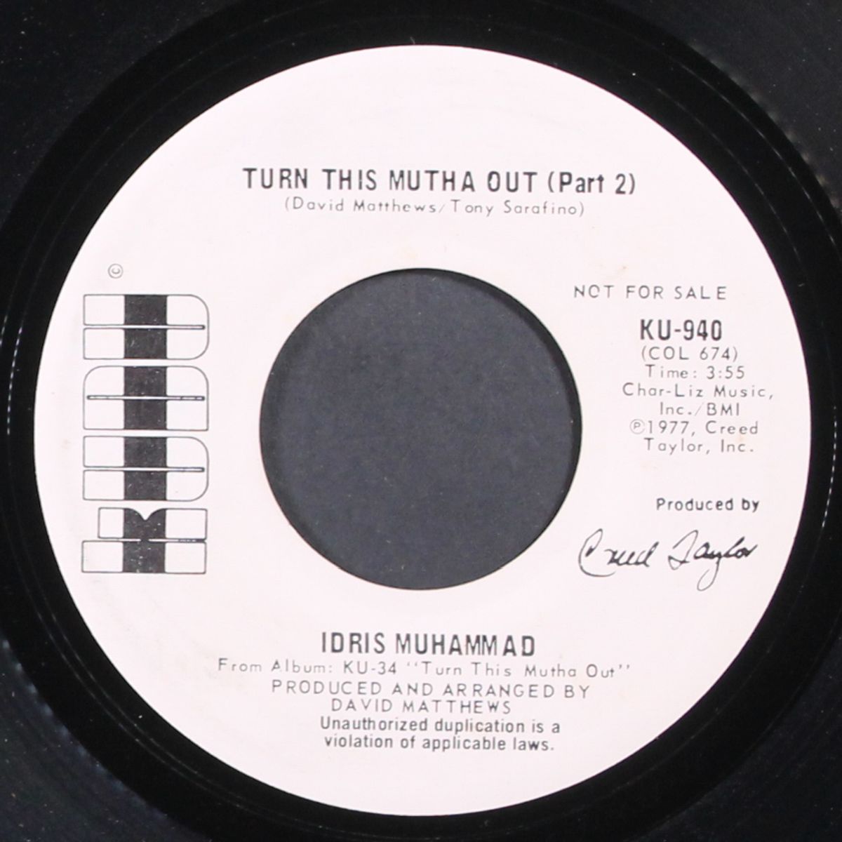 turn this mutha out / part 2 by IDRIS MUHAMMAD