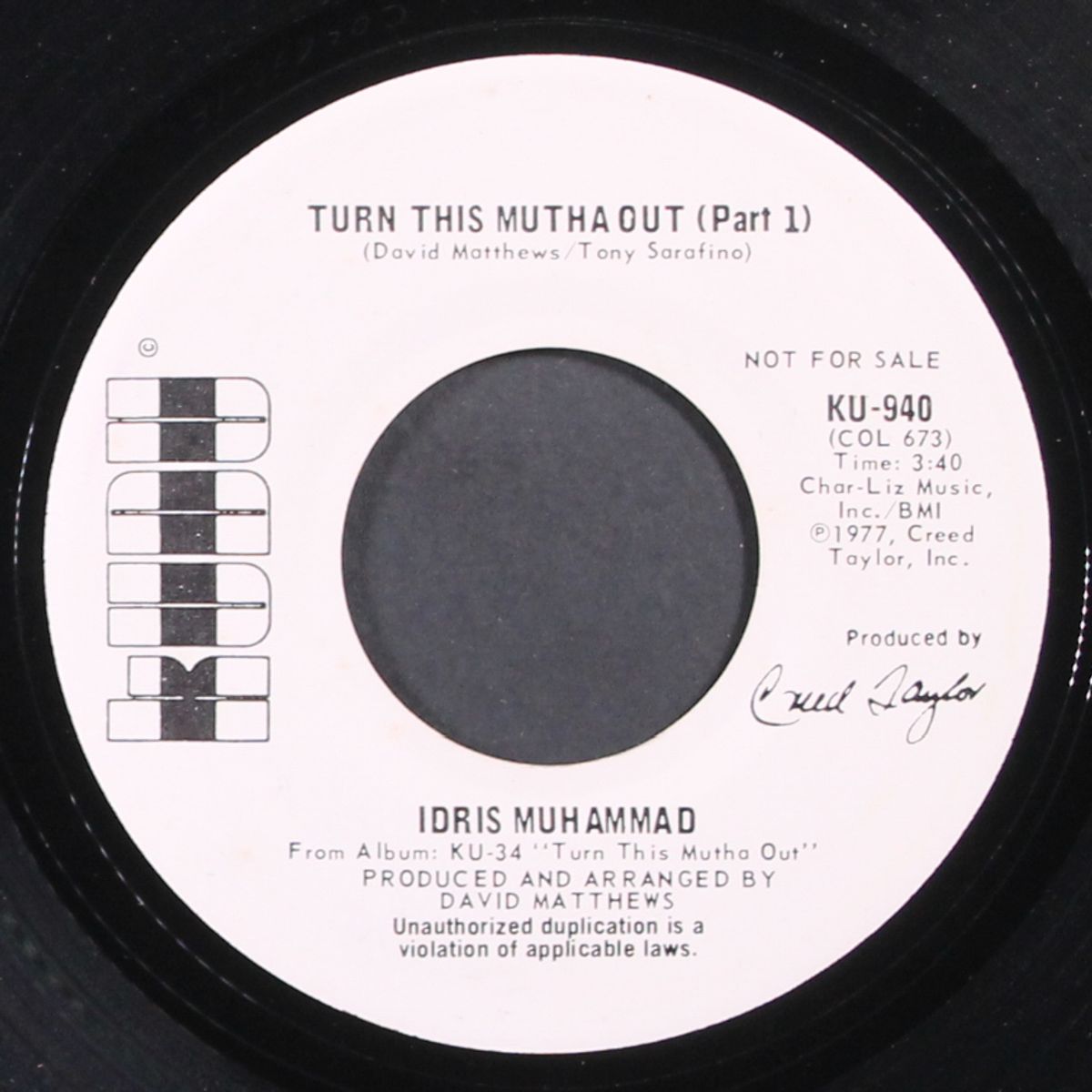 turn this mutha out / part 2 by IDRIS MUHAMMAD