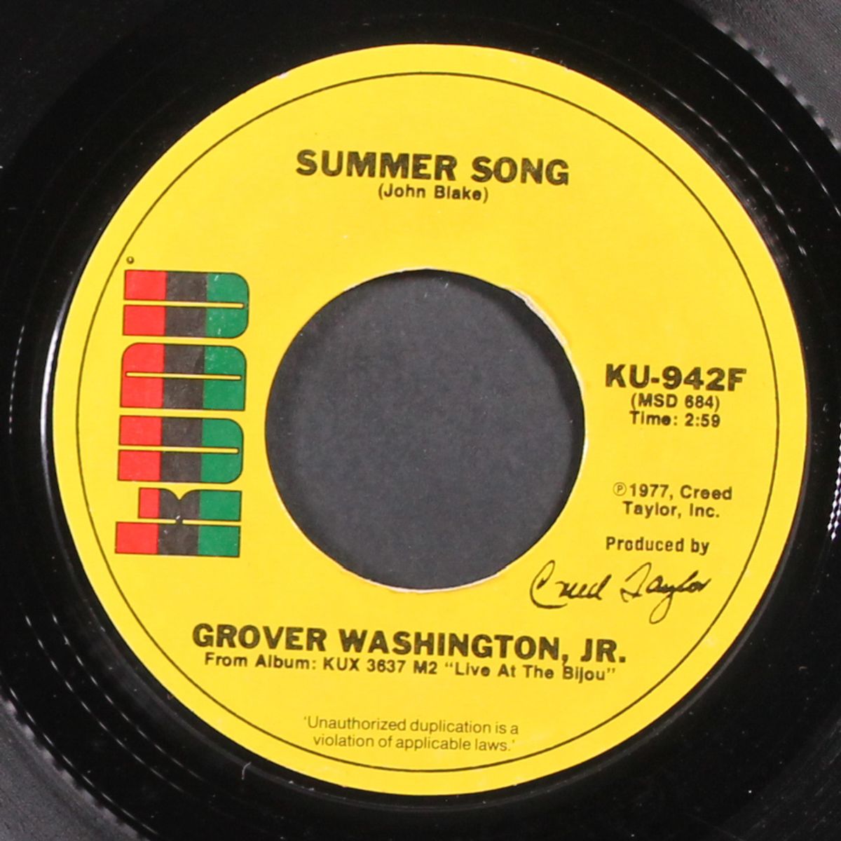summer song / juffure by GROVER WASHINGTON, JR.