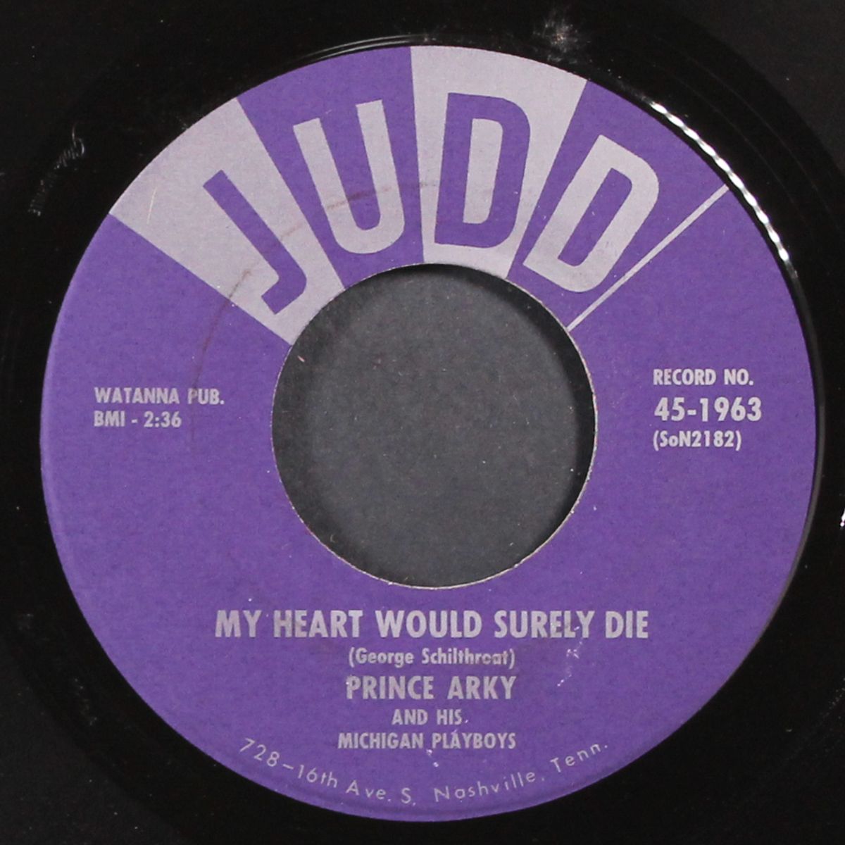 my heart would surely die by PRINCE ARKY & MICHIGAN PLAYBOYS