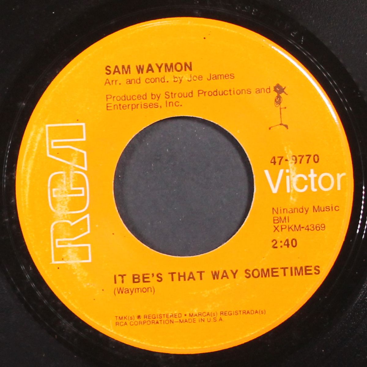 if you say so / it be's that way sometimes by SAM WAYMON
