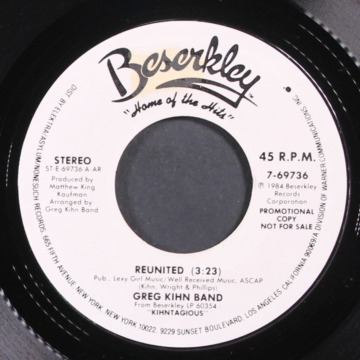 reunited / same by GREG KIHN BAND