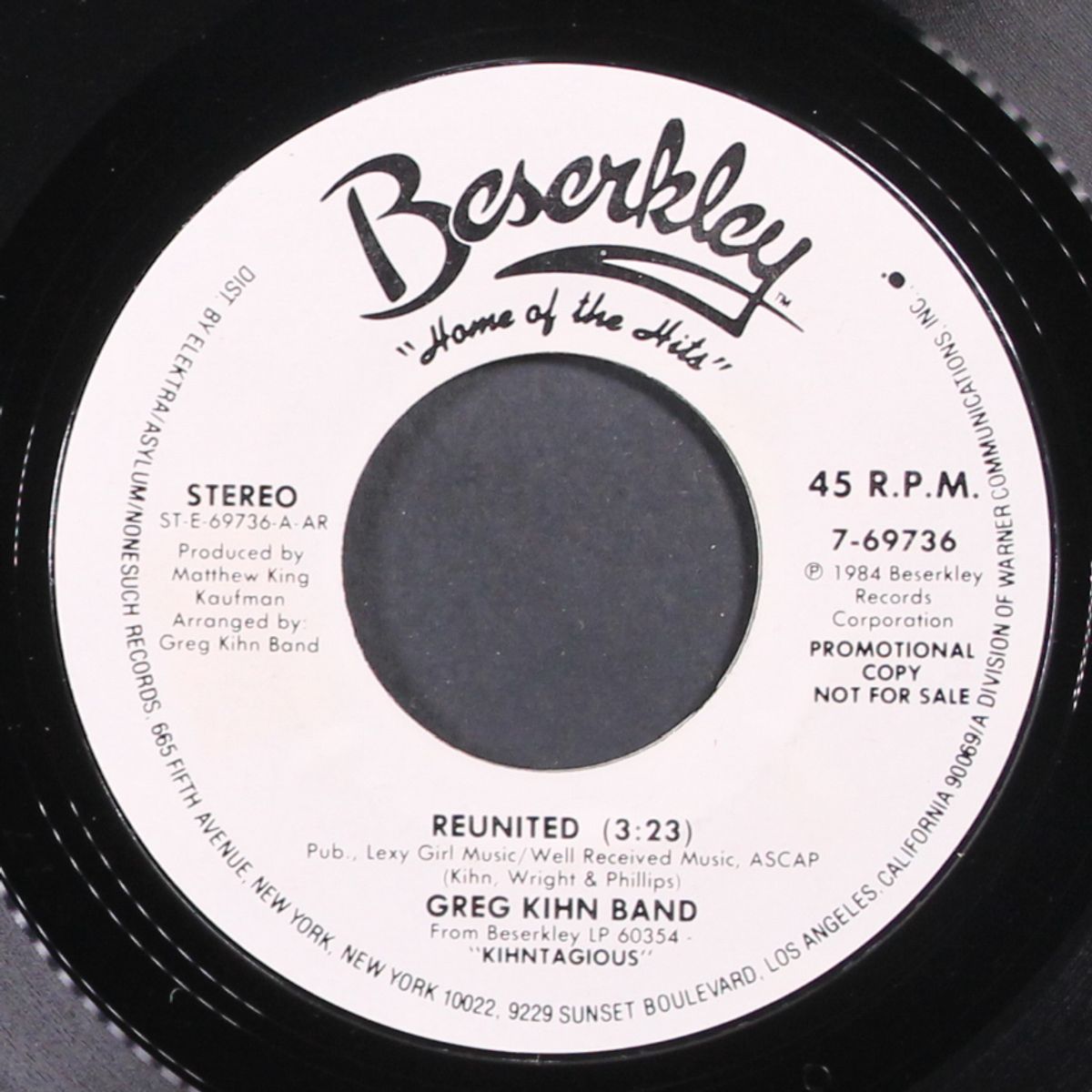 reunited / same by GREG KIHN BAND