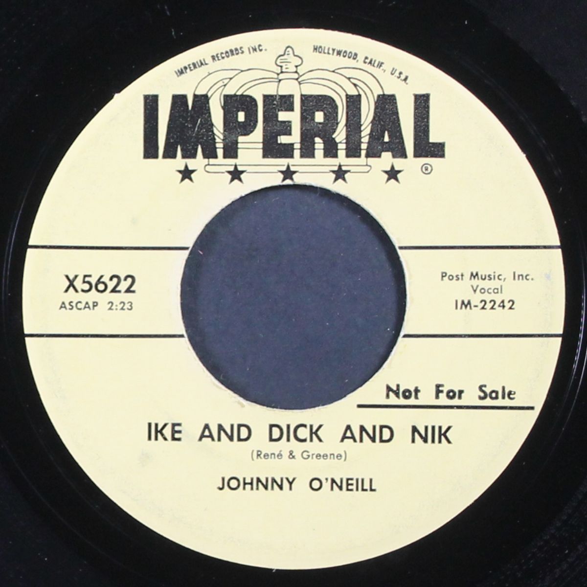 ike and dick and nik / don't ever try to understand a woman by JOHNNY O'NEILL