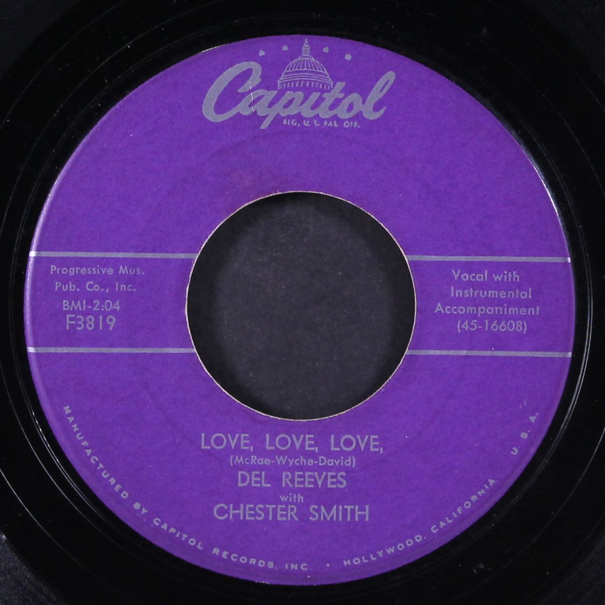 you're not the changing kind / love, love, love by DEL REEVES