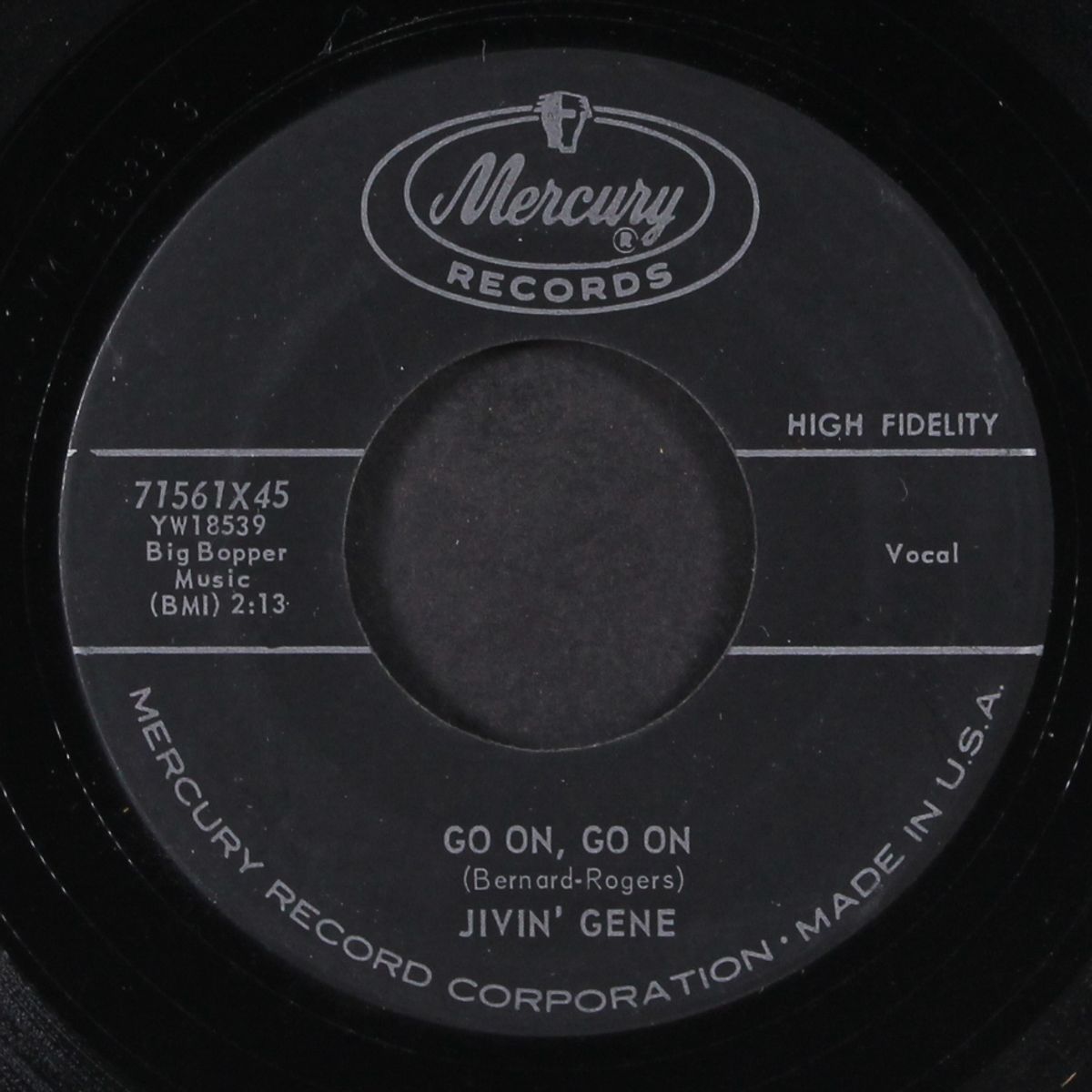 you're jealous / go on, go on by JIVIN' GENE